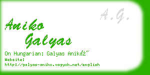 aniko galyas business card